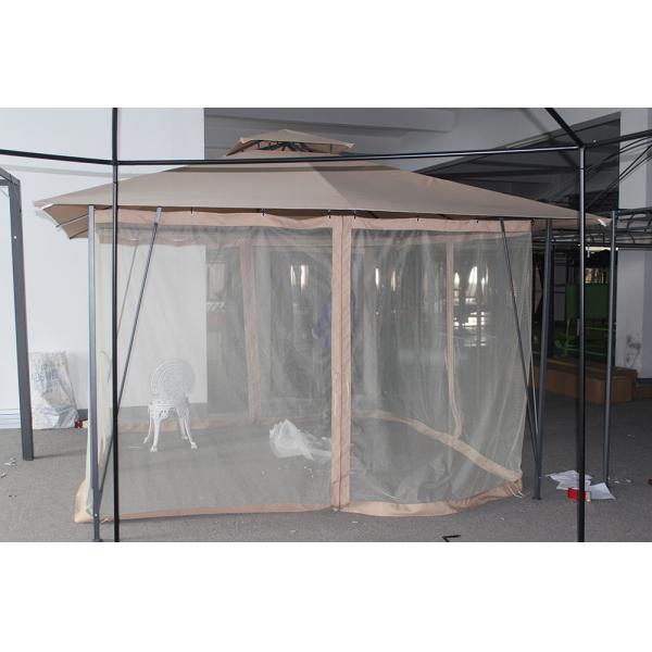 Outdoor Garden Sun Screen Aluminium Gazebo with Collapsible Frame and 3.5*3.5*2.67M Size