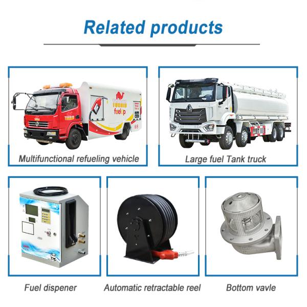 4x2 Dongfeng Small Oil Tanker Truck Horsepower 150hp Load Capacity 1 - 10T