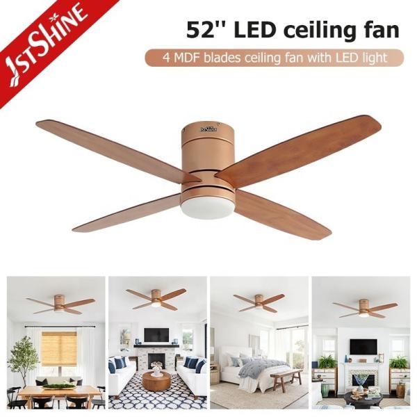 52 polegadas MDF Blades Ventilador de teto para teto baixo Dimmable LED e Dimmer de suporte Sim