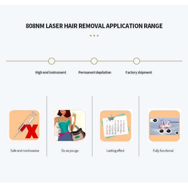 808nm Semiconductor Laser Hair Removal With Sapphire Dynamic Cooling Tech