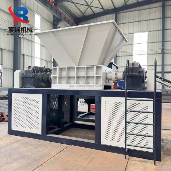 Double Shaft Shredder Machine Multi-Function Solid Waste Plastic Metal Wood Tire Shredder