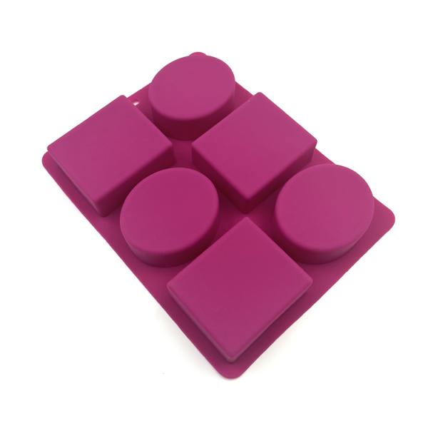 Nontoxic Practical Silicone Soap Mold heat Resistant 22.5x17x2.8cm