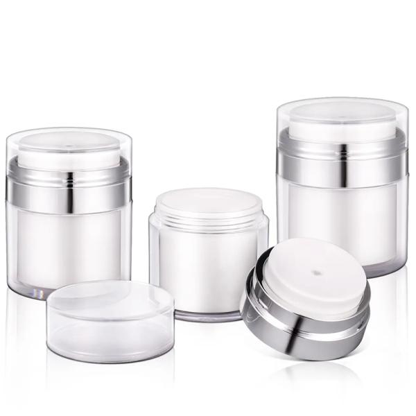Wholesale Luxury Airless Jar with Leak-proof No Waste Design and Matte/Glossy Finish for Cosmetic Cream