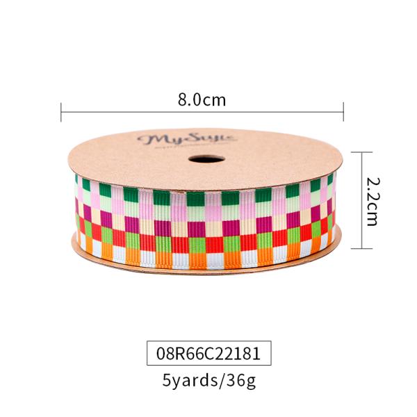Single Face Printed Grosgrain Ribbon for Summer Fruits Craft Gift Box Packaging by MSD