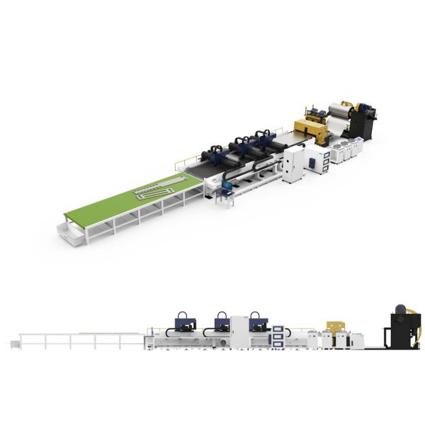Chargement et déchargement automatiques pour la largeur de traitement 7500 mm*1700 mm et technologie de refroidissement par eau