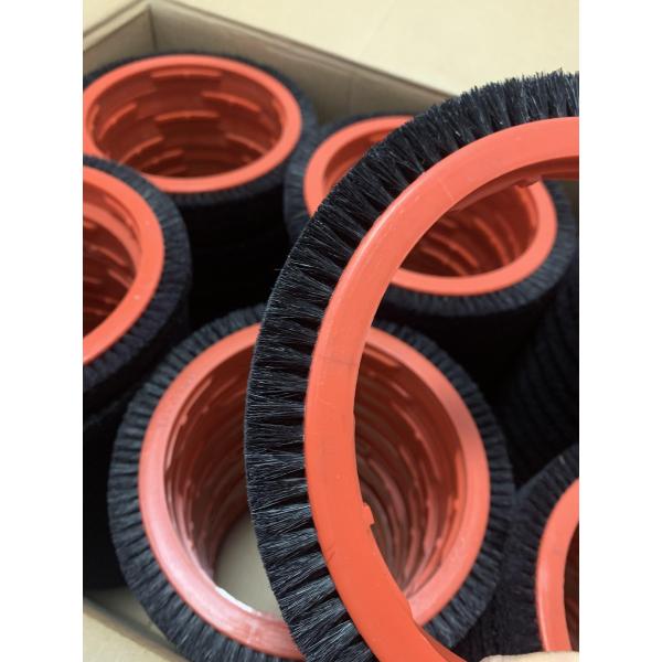 PBT PP alambre de latón de colorante de cabello de cerdo y acabado ruedas de cepillado pinceles de colorante