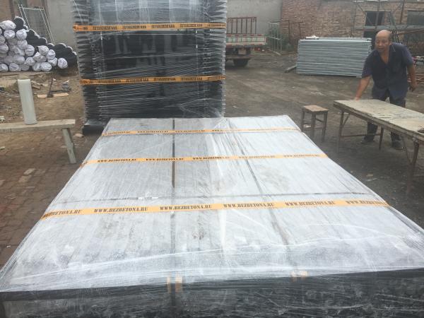 1.5m height x 2.4m width Hercules Tubular Fence stain black powder 80 microns interpon brand