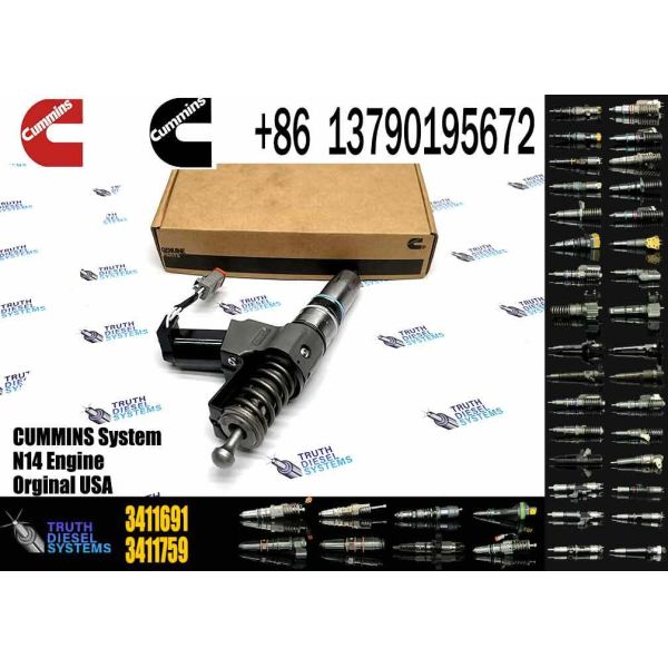 OEM N14 Engine Parts Common Rail Diesel Fuel Injector 3411760 3411691 3411765 3411766 For Cummins Engine Bulk Sale of Injectors