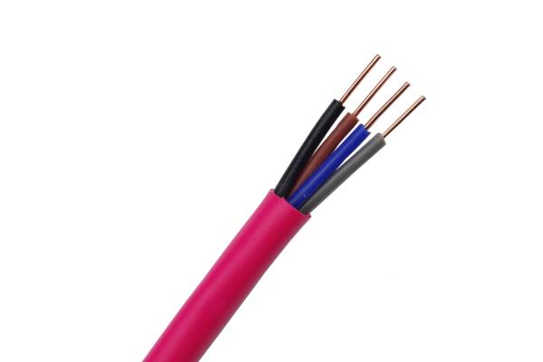 FRLS Unshielded 0.50mm2 Fire Resistant Cable Solid Bare Copper with 5.00mm Jacket