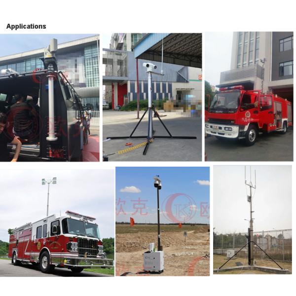 Алюминиевый рангоут телескопической антенны 5M RS485 16feet пневматический