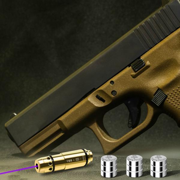9MM Laser Training Cartridge Dry Fire Trainer Integrated Snap Cap With O Rings