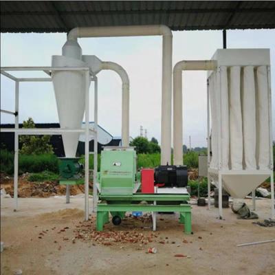 SPSF60*45 Feed Processing Rice Husk Grinding Hammer Mill Machine With Working