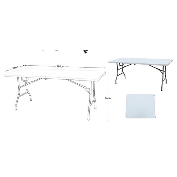 Сверхмощная общего назначения пластиковая располагаясь лагерем портативная машинка стула складного столика 6ft крытая на открытом воздухе