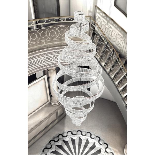 Modern Staircase Chandeliers For Living Room Lobby Club Luxury Ring Lights(WH-NC-90)