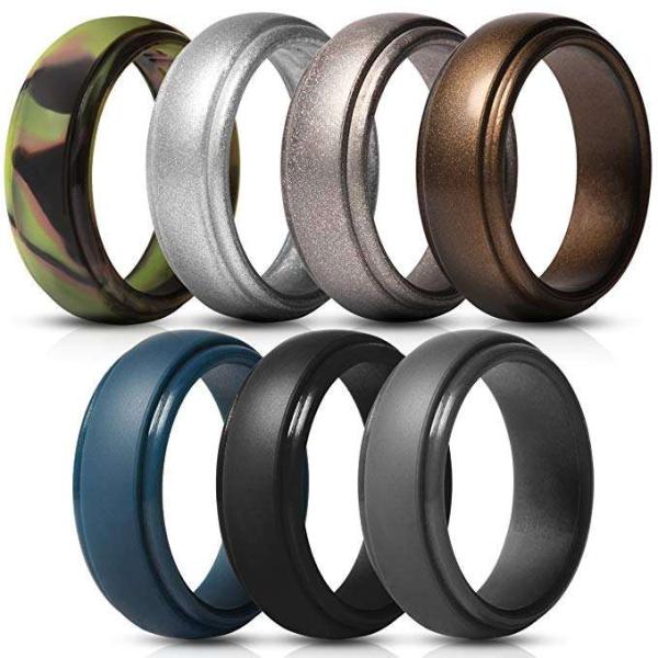Processing Service Moulding OEM Bap Free Non-Toxic Silicone Wedding Single Ring For Man