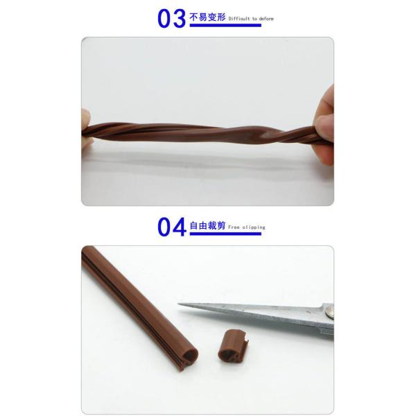 Wooden Door Tpe Slot Sealing Strips High Quality Slot Seal Pvc Anti-collision Rubber Sealing Strip
