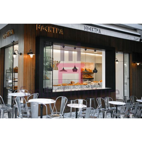 le restaurant en métal de noir de taille de 86cm préside le tabouret de bar de Tolix avec Seat en bois