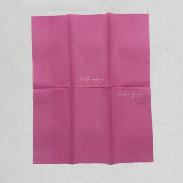 3Ply Cocktail Paper Napkins 42*33 Pink Paper Napkins 100PCS/PACK