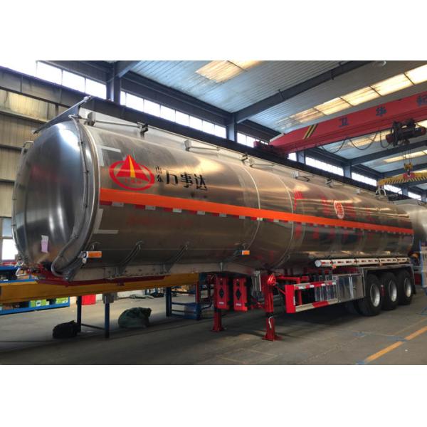 Нержавеющей стали трейлер тележки цистерны с водой трейлера Semi гидровлический планшетный