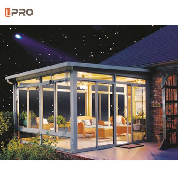 Anodized Winter Garden Sunroom Glass Polycarbonate Windows Aluminum Sunroom Roof Panels