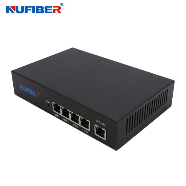 10/100Mbps Nonstandard 24V POE Powered Switch Maxmium 24 Watts Each Port Iron Case Black