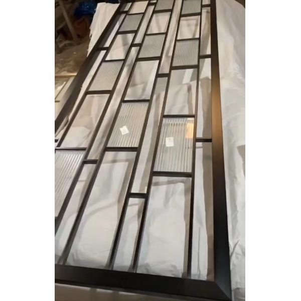 Лазер отрезал рассекатель комнаты стекла искусства рамки нержавеющей стали сильный