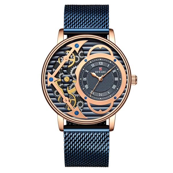 Relógio mecânico à prova d'água ultrafino de 44 mm à prova de queda de moda empresarial inovação