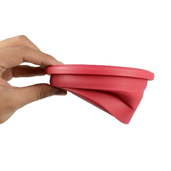 Collapsible Lunch Box, Silicone Food Storage Containers Eco Lunch Bento Box BPA-Free with Fork Spoon for Adults, Kids