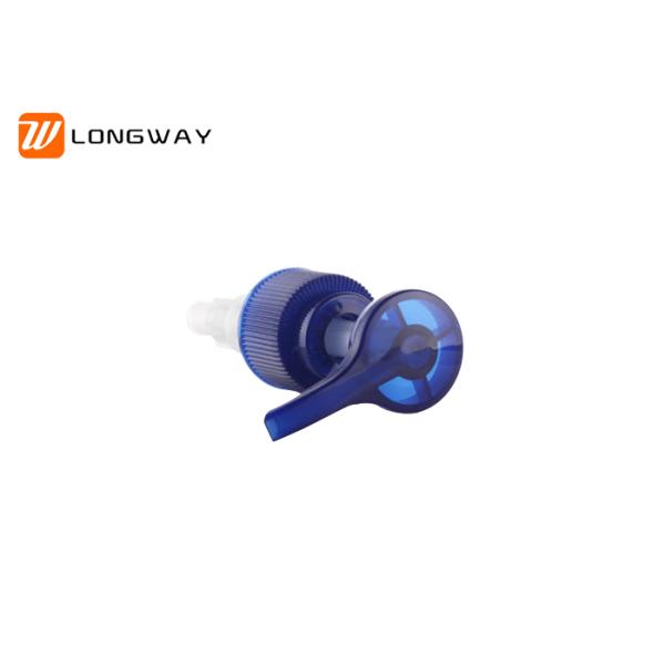 Compact Plastic Pump Shampoo Dispenser , Cream / Shower Gel Pump Blue Color