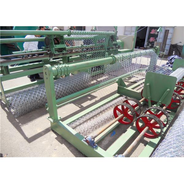 Fully Automatic Chain Link Fence Machine , 170m2/h 5m Orthorhombic Machine