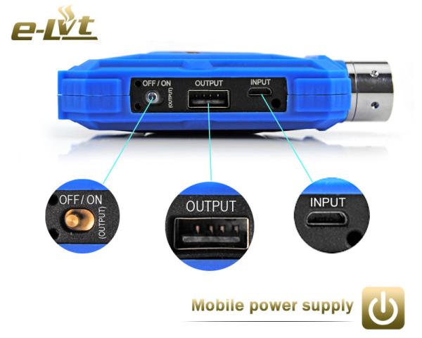 E-LVT Water Resistant IPX1 personal vapor device mod, Blue / grey / green color options