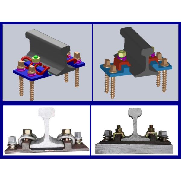 Плита связи железной дороги равнины стали углерода прочности для железнодорожных крепежных деталей