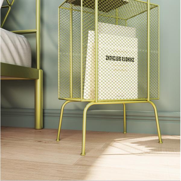 Bedside Waterproof 32x23x70cm Steel Book Rack Floor Standing