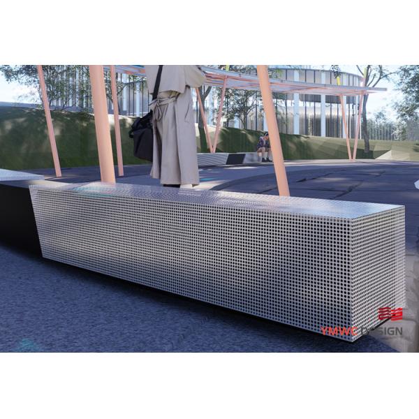 Modern Art Outdoor Gallery Customized Size for Outdoor Steel Frame Landscape Pergola