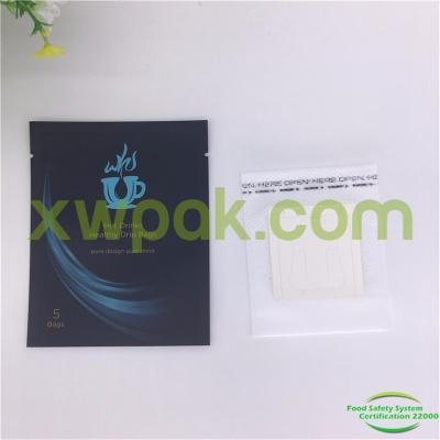 Round Corners Drip Coffee Filter Bags Aluminum Foil Laminated Mylar 3 Side Seal