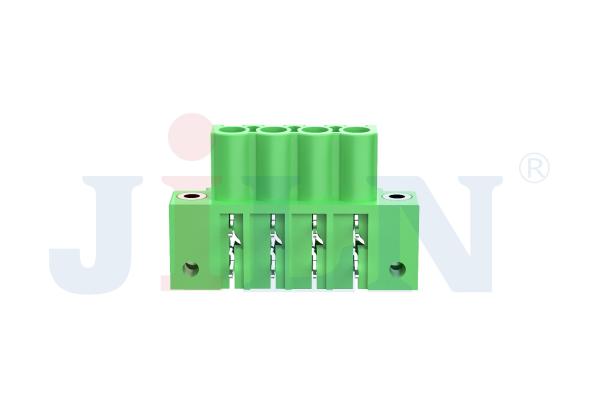 25A DIP PBT Brass Terminal Block Connector Right Angle 2-12P Tin Plated 2EDGAM