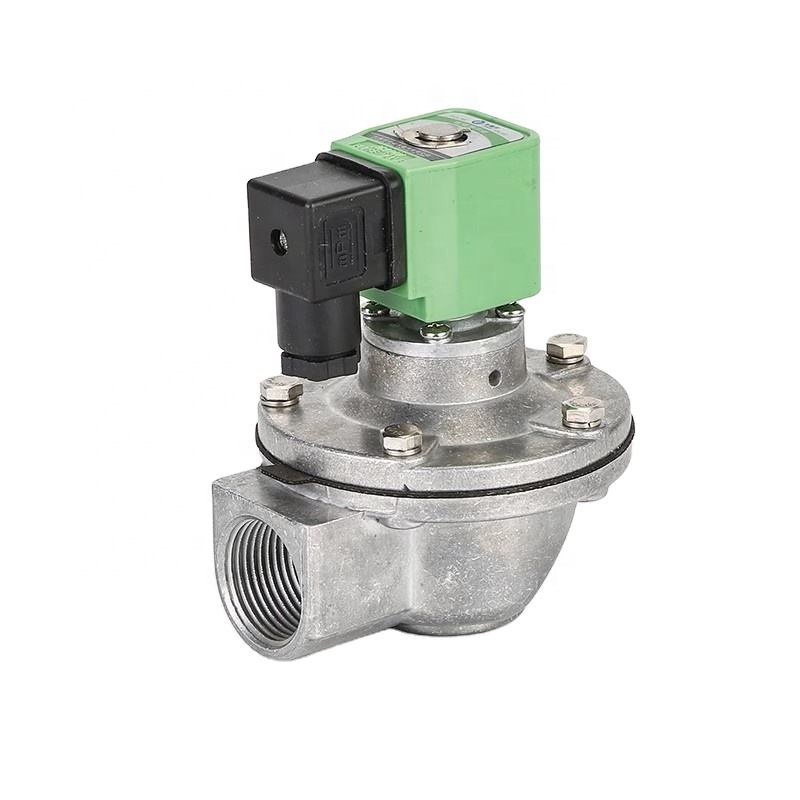 Manufacture Aluminum Alloy 1'' Asco Type Right Angle Dust Collector Solenoid Pulse Valve