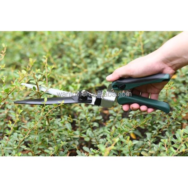 Straight Handle Lawn Edge Shears Carbon Steel Grass Shears for Perfect Grass Cutting