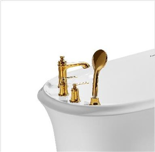 4 Foot Multi Color Acrylic Massage Bathtub Good Heat Retention With Mobile Faucet