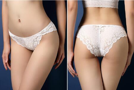 N3004 Factory Wholesale Women Luxury Sheer Lace Low Waist Underwear
