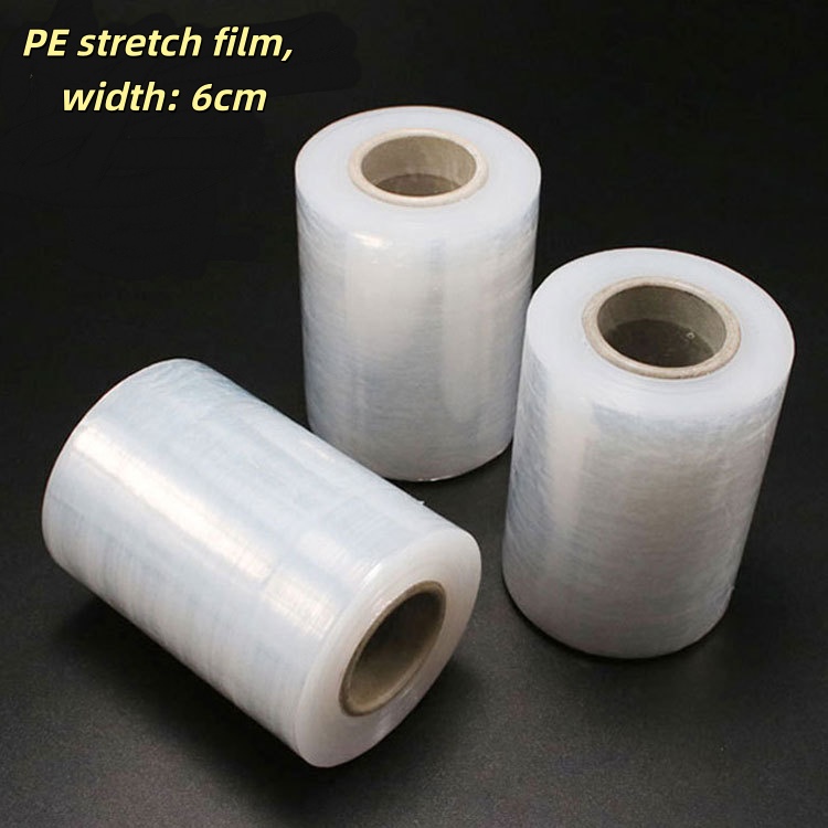 Super High Adhesion Mini Roll Stretch Film Lightweight Portable Wrap for Small Commodity Express Parcel Manual Packing
