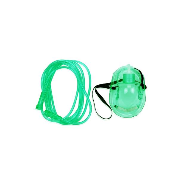 DEHP Free Plastic Elongated Oxygen Mask Medical Grade PVC