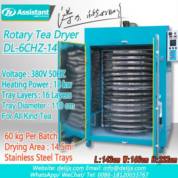 Tea Leaf Drying Machine DL-CHZ-14B Electric Heating Dryer for Green Tea Dehydration