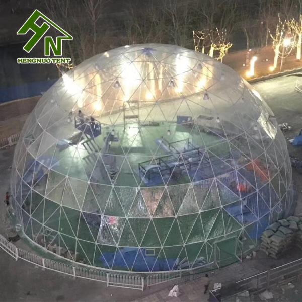 Диаметр 30m прозрачного большого шатра купола на открытом воздухе гальванизировал железный каркас