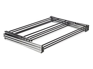 White Foldable Alloy Steel Clothes Drying  Laundry Rack