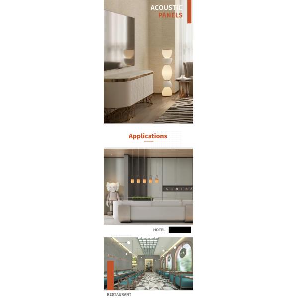 Редуцирующие шум ПЭТ декоративные акустические панели для потолка театральных залов