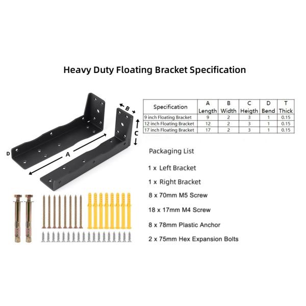 Кухонный гранит под столешницей подвесные подставки для поддержания стального угла