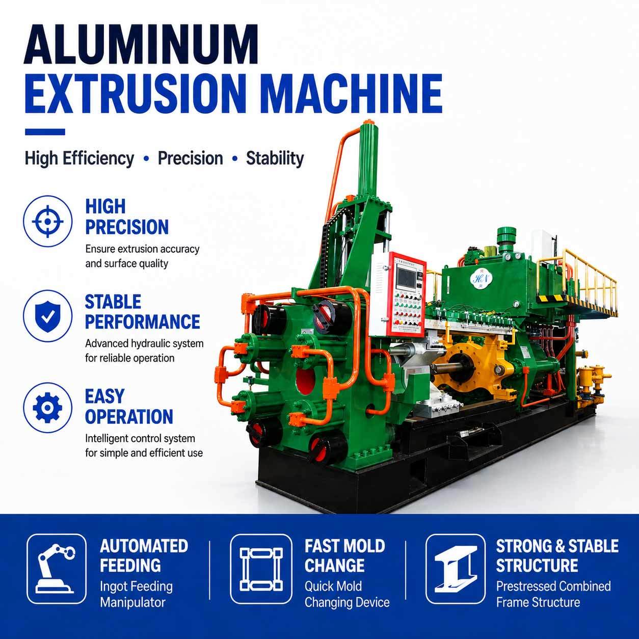 Popular Machine 1100T Aluminum Extrusion Equipment