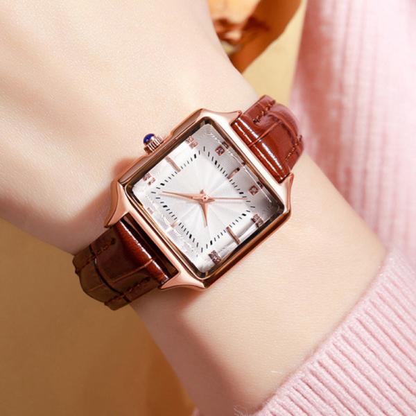 Spiral Crown Vintage Diamond Quartz Watch 3ATM Waterproof