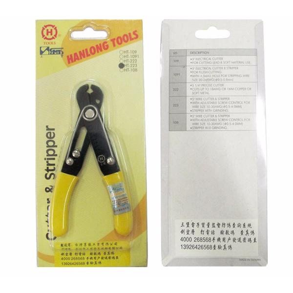 HT-223 Fiber Optic Splicing Tools , Fiber Optic Stripper Wire Cutter Carbon Steel